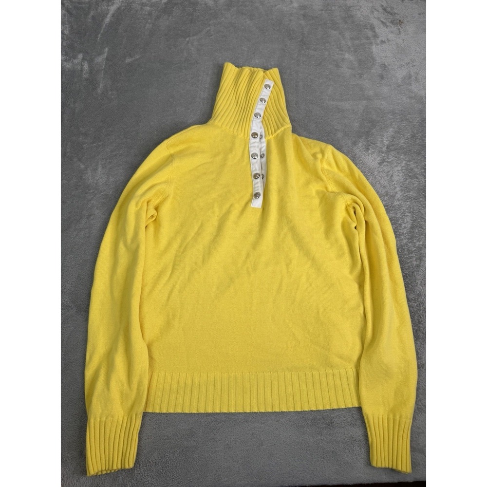 Lauren Ralph Lauren Mock Neck Sweater Women's Size Medium Yellow - Picture 1 of 9